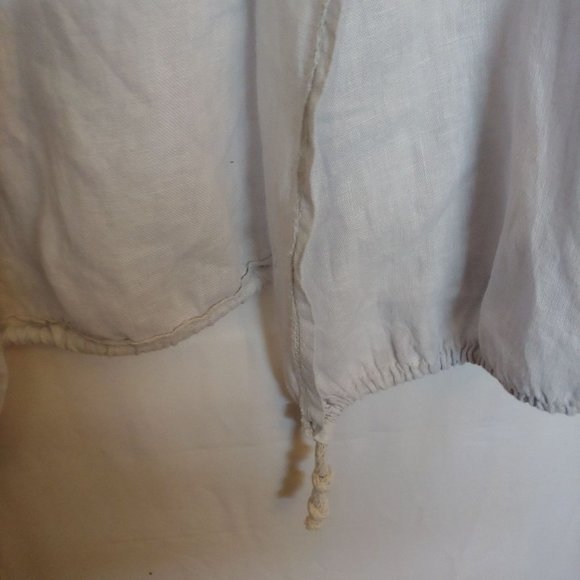 Tempo Paris made in Paris Italy. Linen waterfall lagonlook kimono Size small - Picture 12 of 16